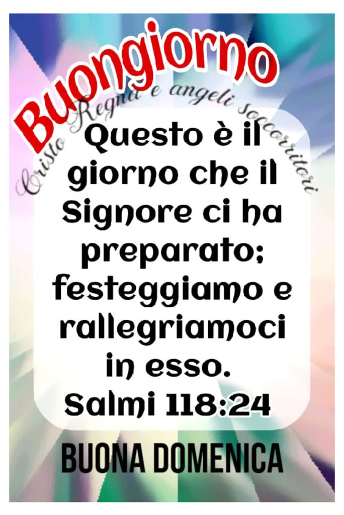 buona domenica con salmi