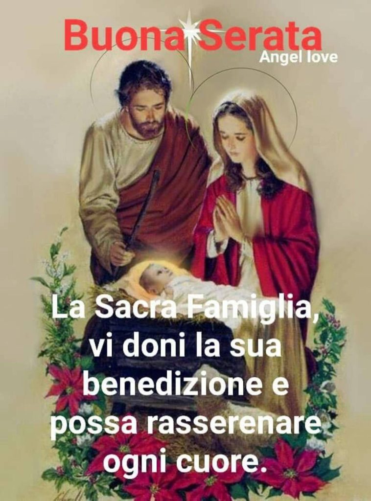 buona serata con benedizioni