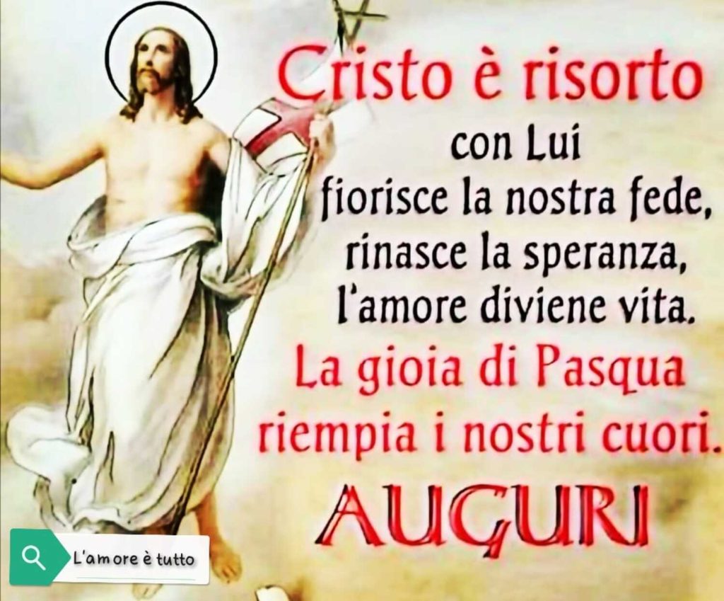 Cristo è risorto! Con Lui fiorisce la nostra fede, rinasce la speranza, l'amore diviene vita. La gioia di Pasqua riempia i nostri cuori. AUGURI