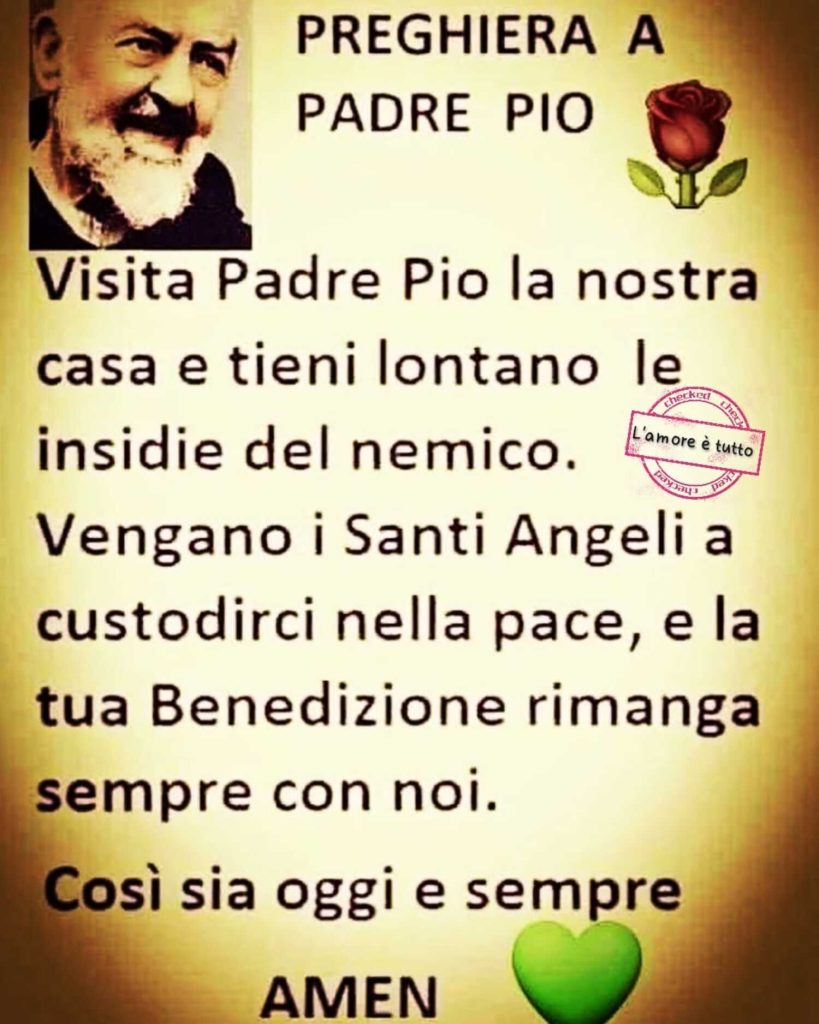 Preghiera a Padre Pio